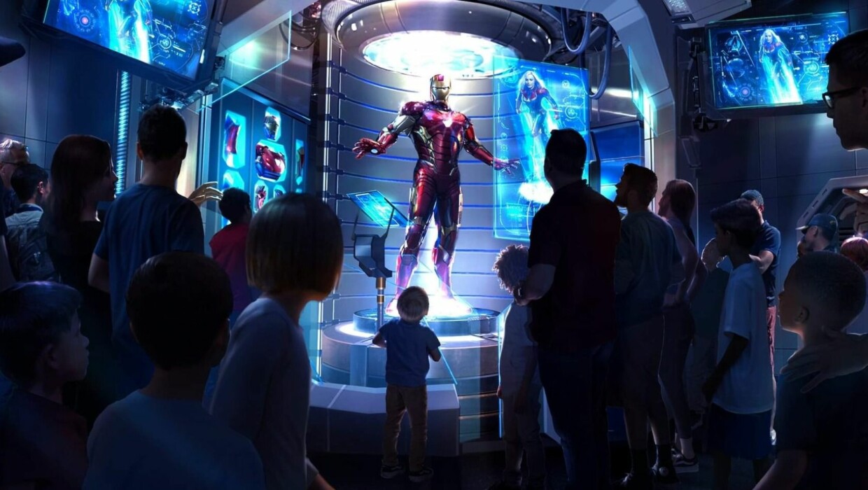 Avengers Campus Iron Man Animatronic Konzept