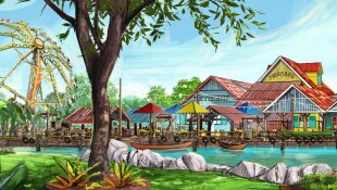 Kings Island Adventure Port Mercado Artwork