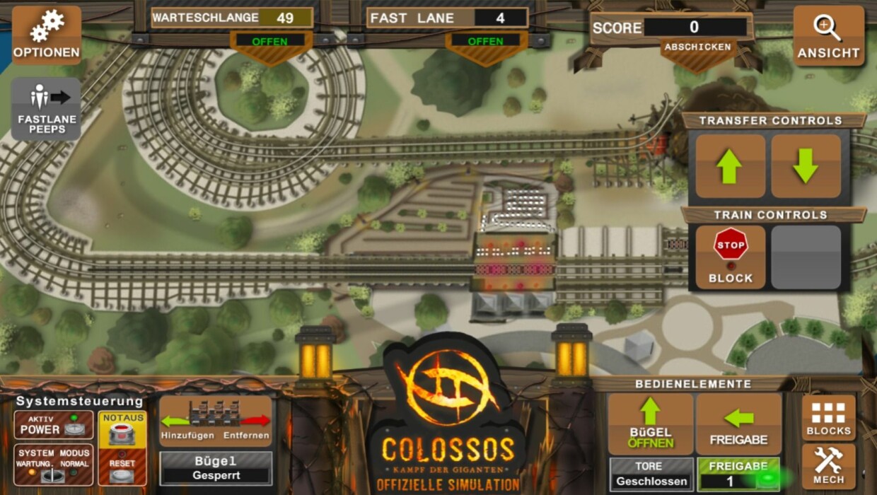 Colossos Heide Park Computerspiel Screenshot 2