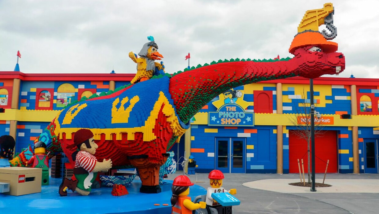 Legoland New York Einblicke Brick Street Dino