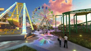 Neuer Freizeitpark in El Salvador 2021 Rendering Riesenrad