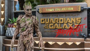 Disney California Adventure Park Avengers Campus Guardians of the Galaxy - Mission: Breakout Eingang