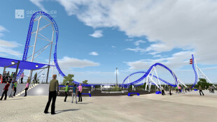 Palindrome Cotaland Gerstlauer Infinity Shuttle Coaster Rendering 05