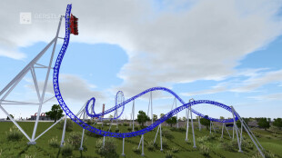 Palindrome Cotaland Gerstlauer Infinity Shuttle Coaster Rendering 06