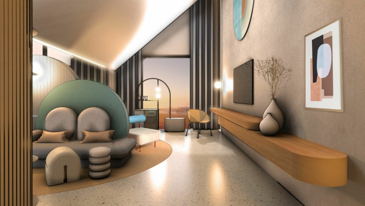 Europa-Park Hotel Kronasar Penthouse Suite Rendering The Oceon