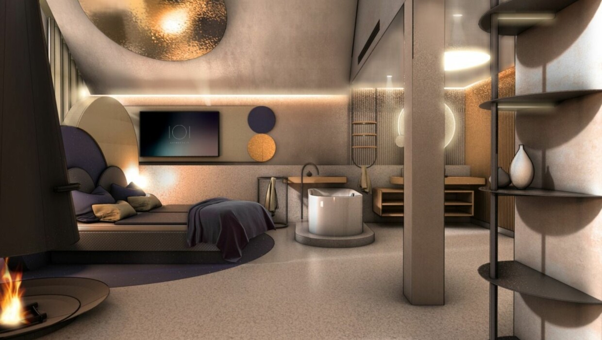Europa-Park Hotel Kronasar Penthouse Suite Rendering The Northern Lights