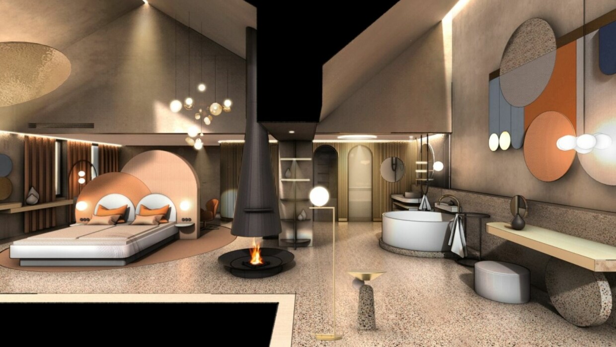 Europa-Park Hotel Kronasar Penthouse Suite Rendering The Northern Lights 2