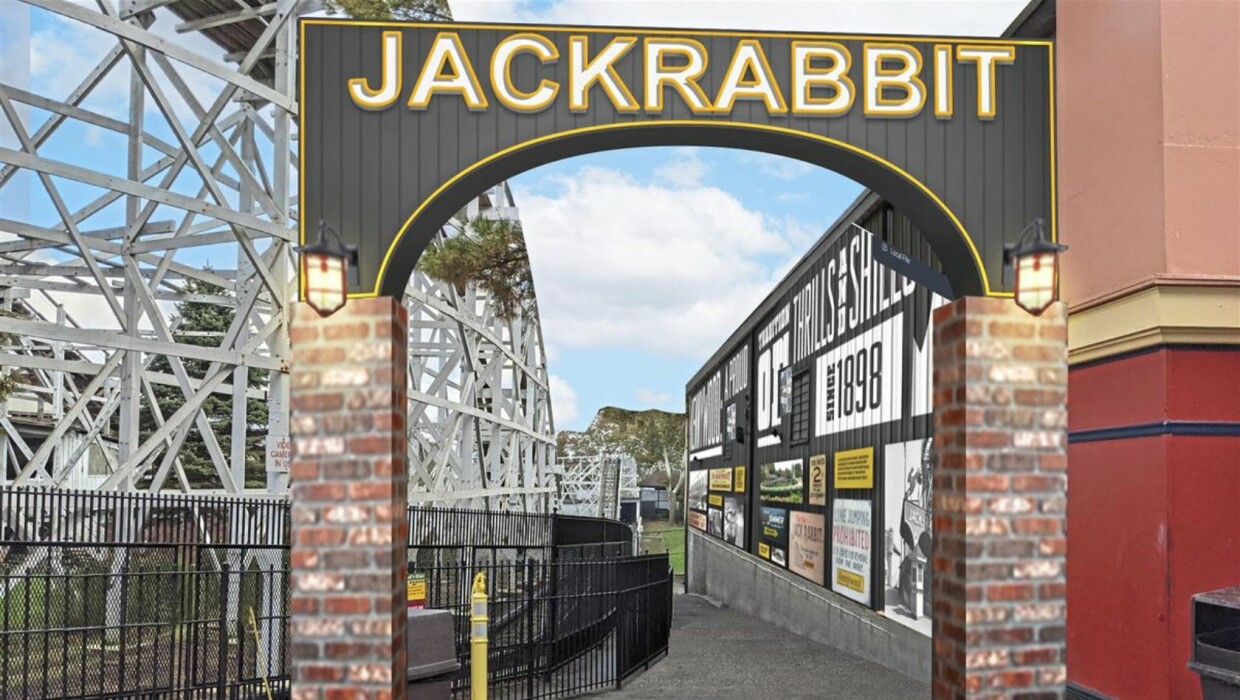 Kennywood Erneuerung 2022 Jack Rabbit Eingang