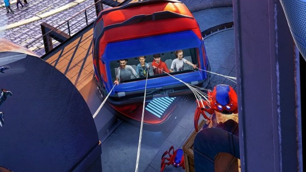 Disneyland Paris Avengers Campus 2022 Artwork Spider Man Dark Ride