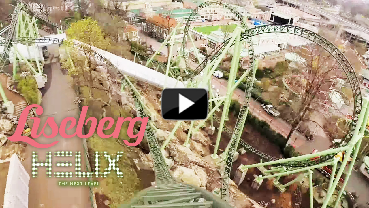 Helix OnRide-Video aus der Liseberg Achterbahn