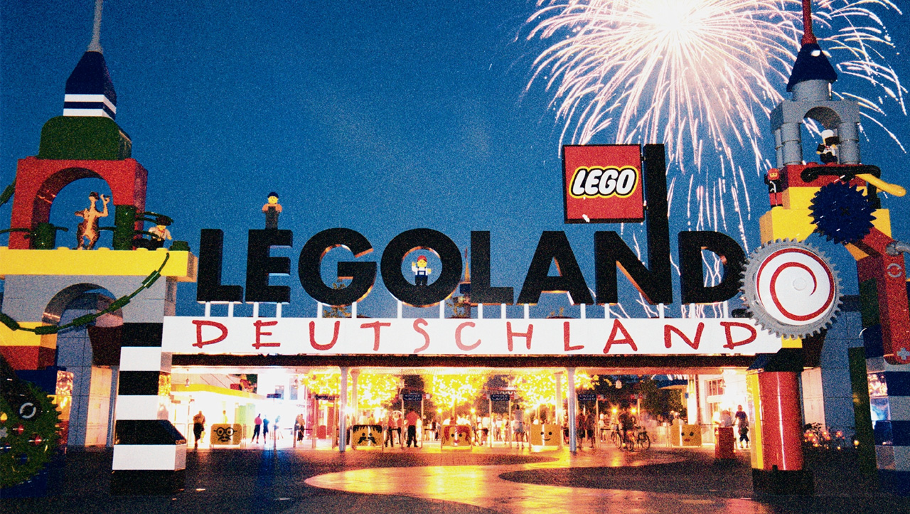 Legoland Deutschland bei Nacht