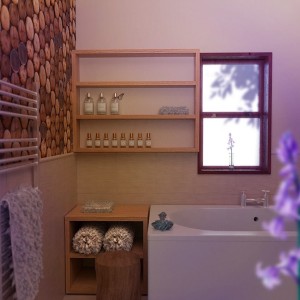 Alton Towers Luxus Baumhaus - Badezimmer