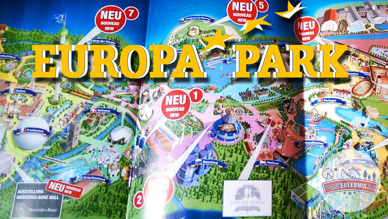 Europa-Park Parkplan 2015