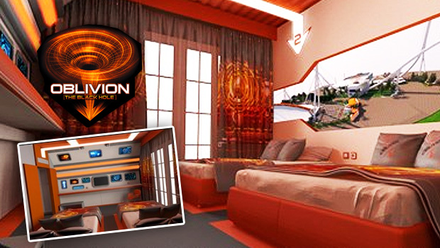 Oblivion - The Blach Hole Hotel Room in Gardaland