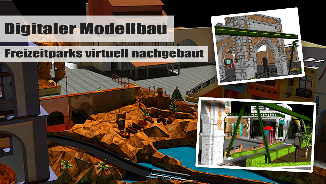 virtueller Freizeitpark-Modellbau