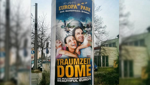 Traumzeit-Dome Enthüllung - Werbeplakat 2015