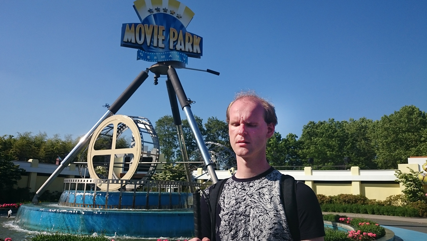Movie Park Germany als Blinder besuchen - Christian Ohrens testet