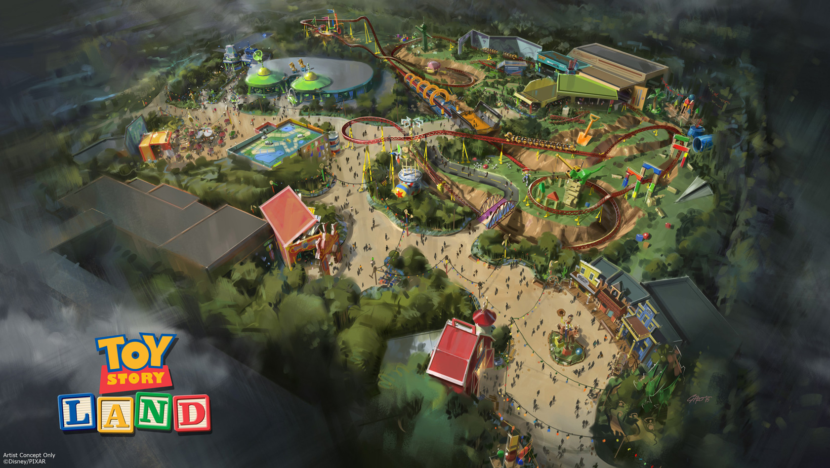 Toy Story Land - Disney World Resort - Konzeptgrafik