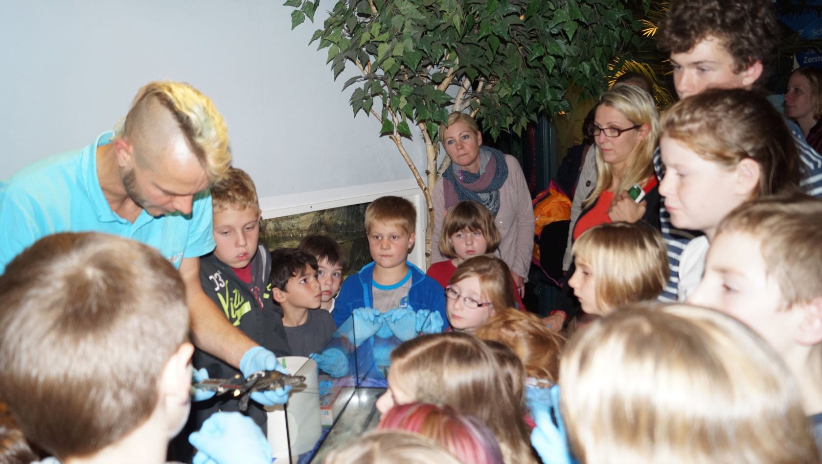 Junge Umweltschützer im SEA LIFE Oberhausen - erstes Treffen