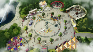 Holiday Park 2016 - Sky Fly Themenbereich-Konzept