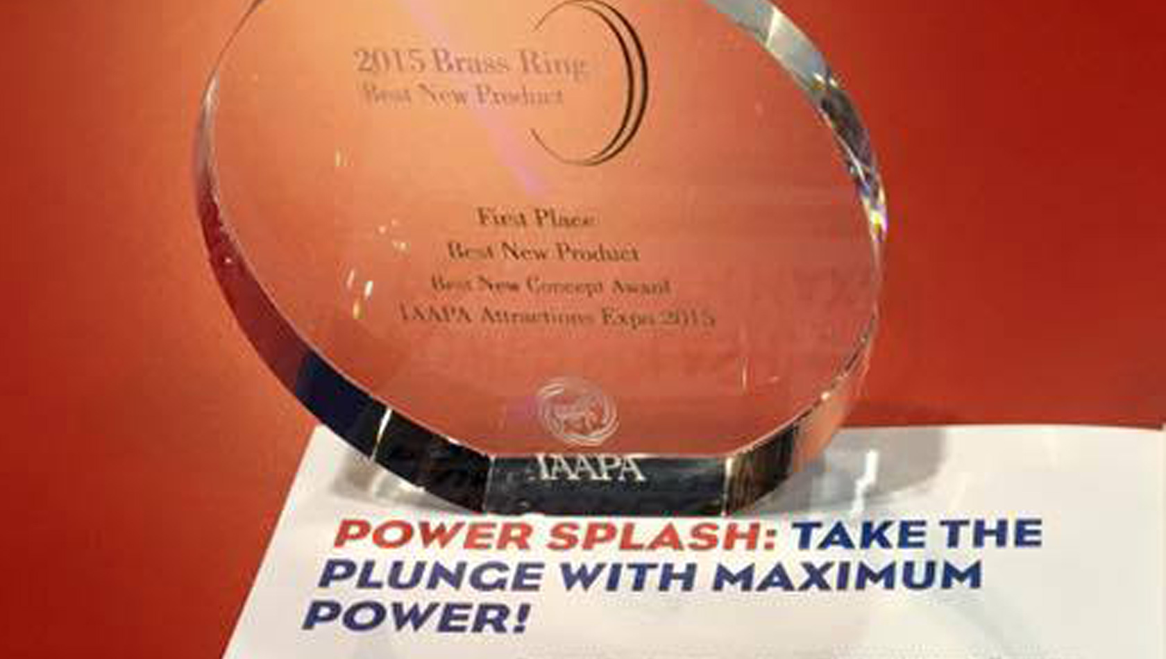 Power Splash - Mack Rides - Brass Ring Awards 2015