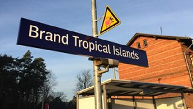 Bahnhof Brand Tropical Islands
