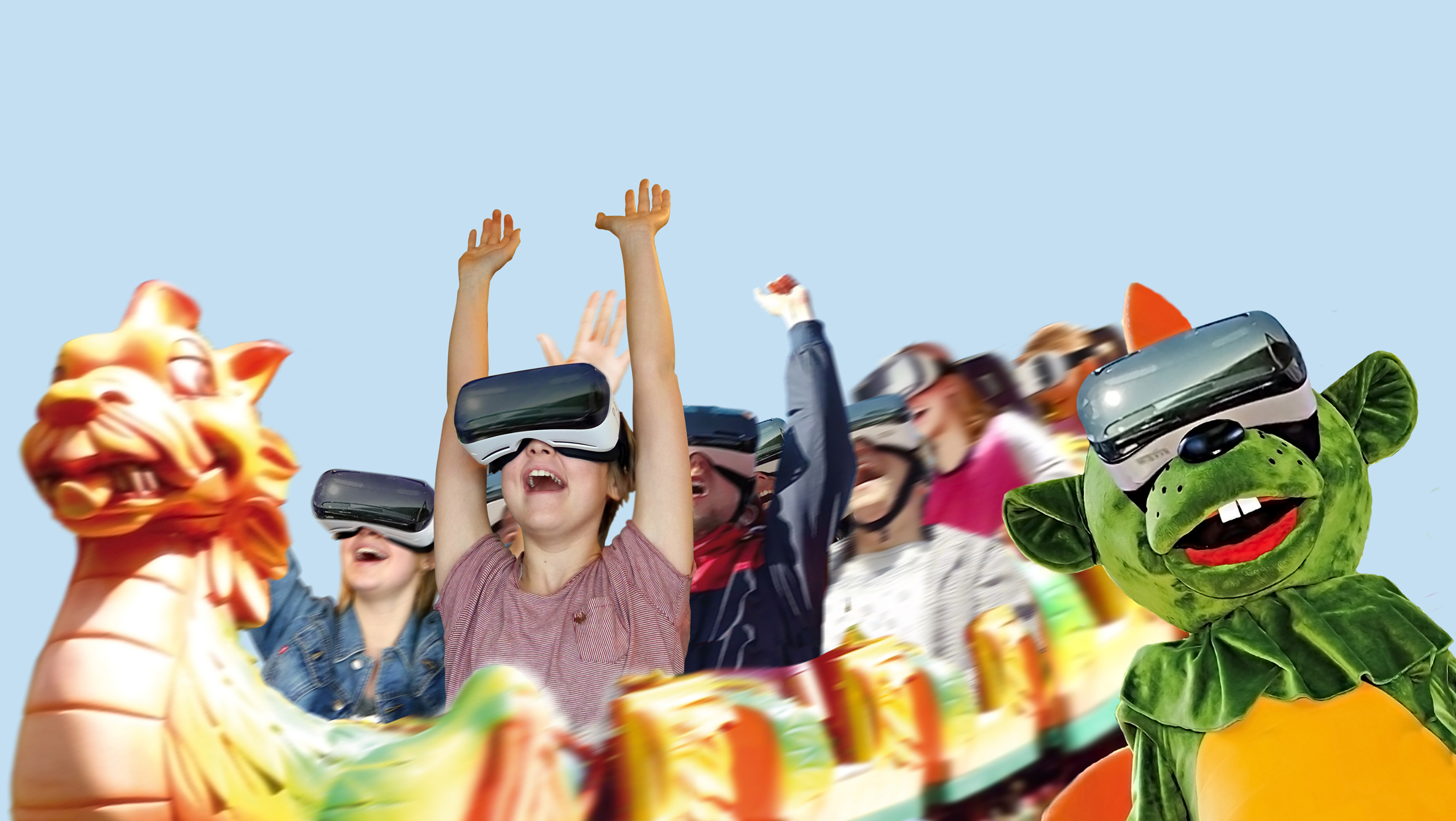 Dinolino's VR-Ride im Erlebnispark Schloss Thurn