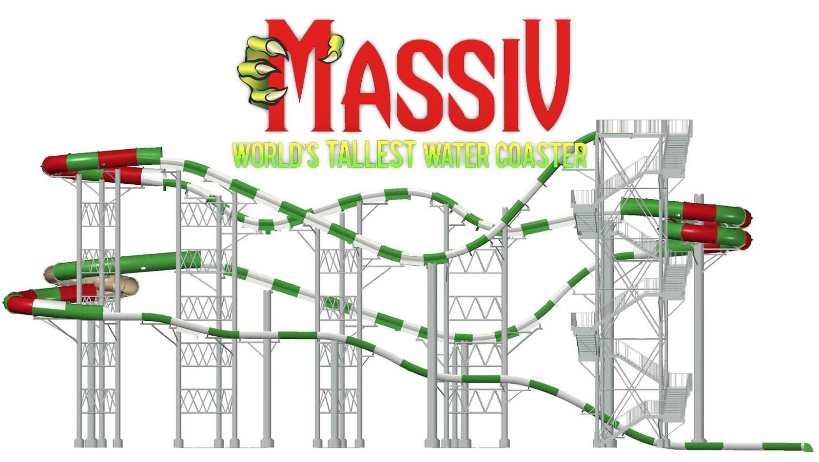 Höchste Wasserrutsche der Welt - MASSIV Ankündigung für Schlitterbahn Galveston