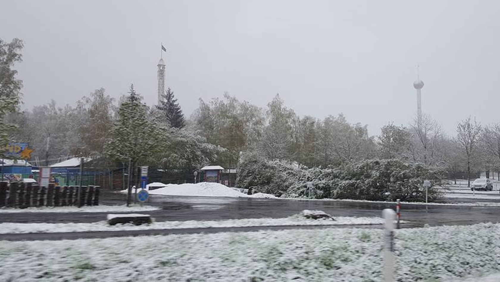Freizeit-Land Geiselwind 2016 wegen Schnee geschlossen