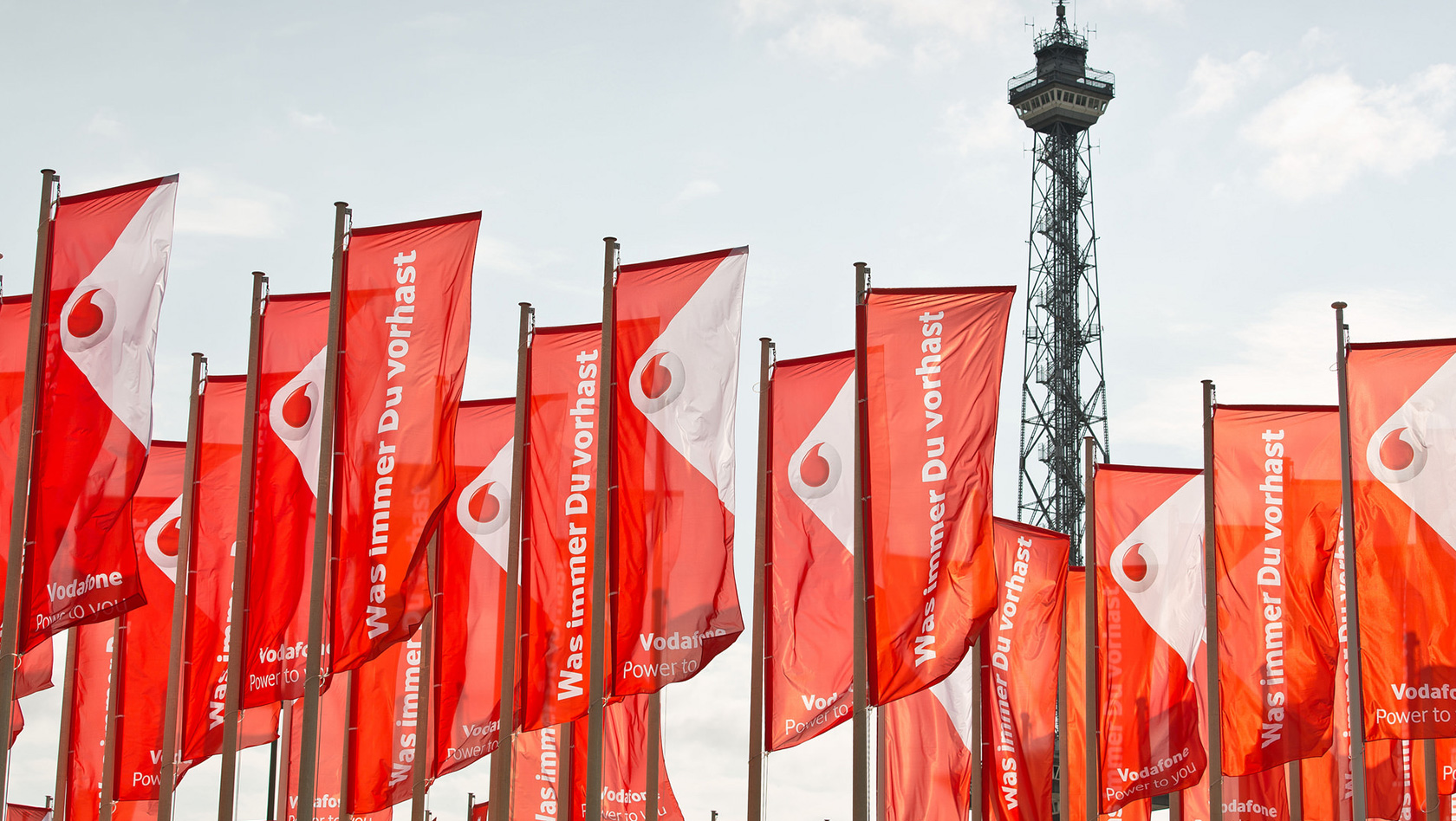 Vodafone-Flaggen