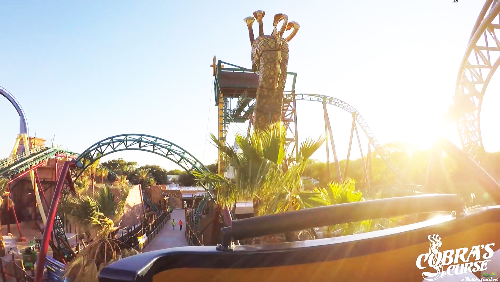 Cobra's Curse POV-OnRide - Busch Gardens Tampa Mack Spinning Coaster