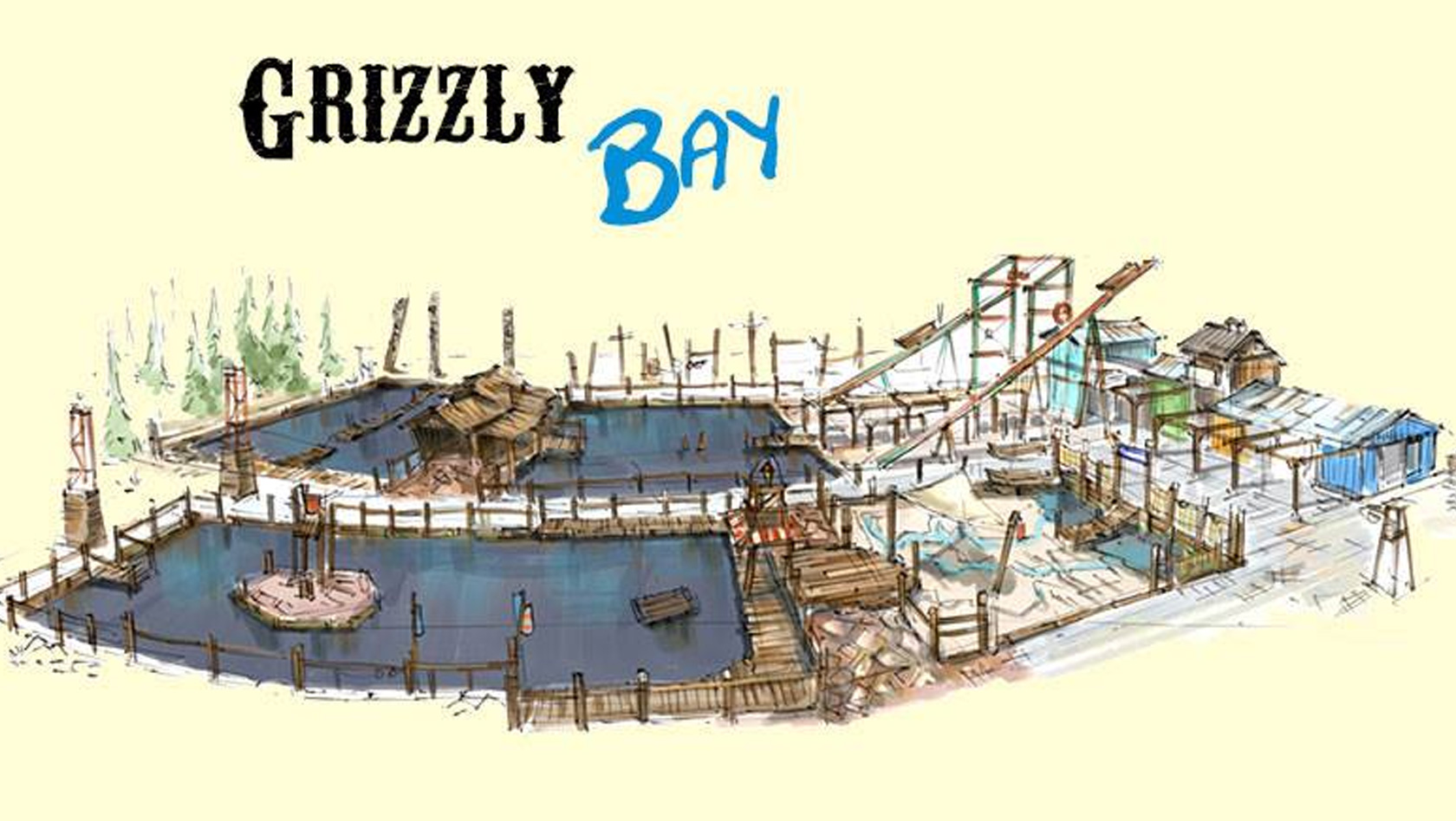 Grizzly Bay - Jaderpark - Konzeptgrafik