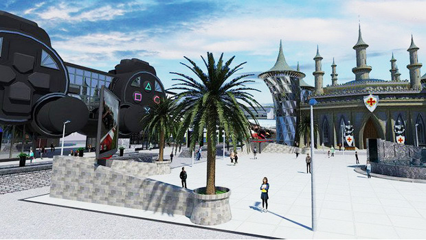 Parc du Jeu Video - Artwork zum Videospiele-Freizeitpark in Frankreich
