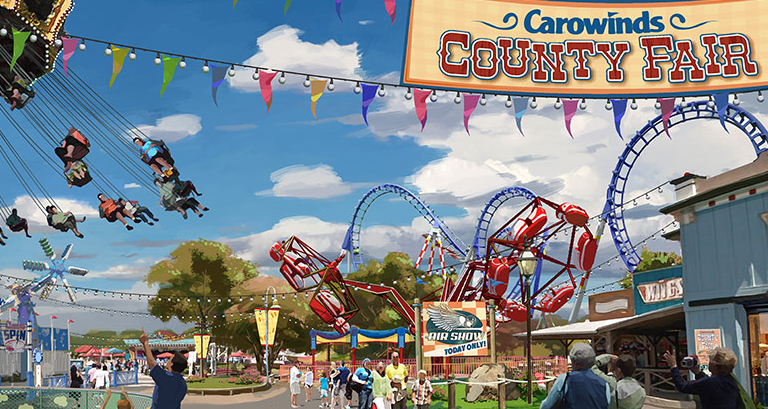 Neuer Bereich County Fair für Carowinds in 2017