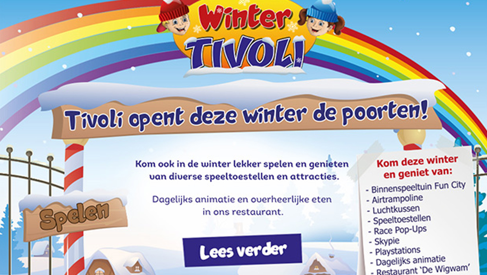 Amusementspark Tivoli Niederlande Winter 2016