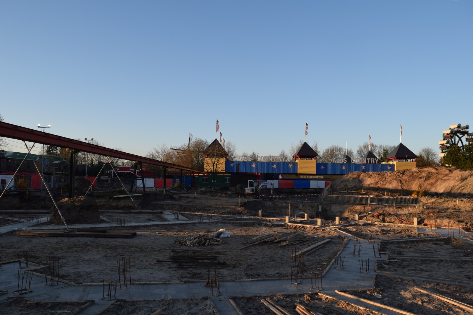 Baustelle von Gold Rush in Slagharen (Ende Dezember 2016)