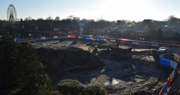 Baustelle von "Gold Rush" in Slagharen (Ende Dezember 2016)