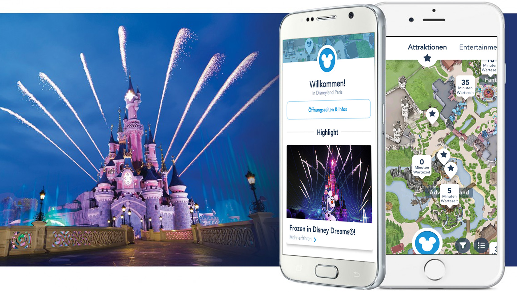 Disneyland Paris App auf Deutsch