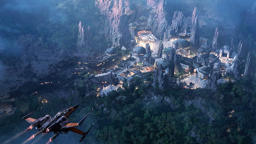Star Wars Freizeitparks Disney Konzeptgrafik
