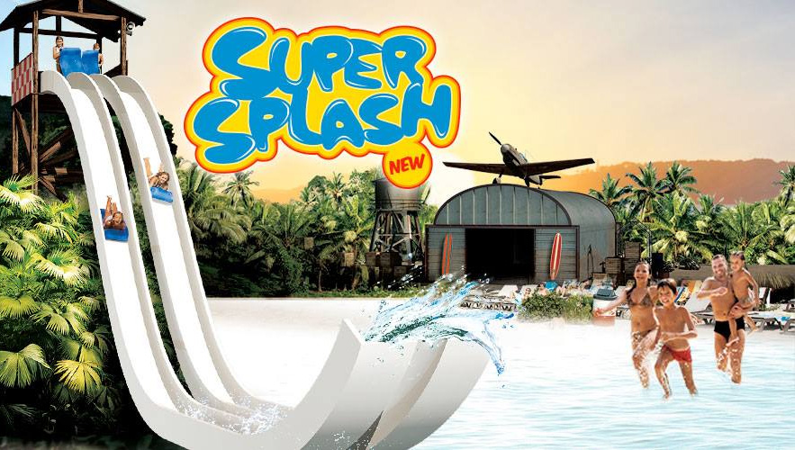 Caneva Aquapark Flug-Mattenrutsche Super Splash