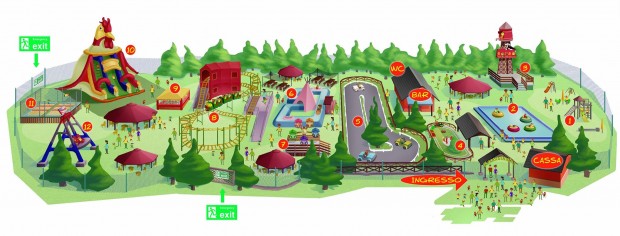 Lacenolandia Freizeitpark Karte
