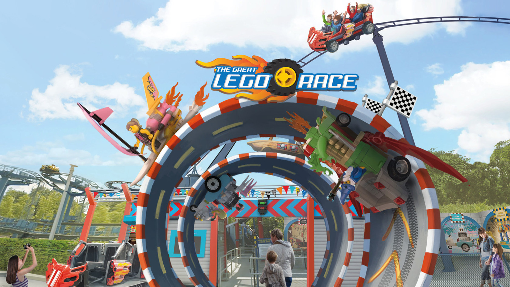 LEGOLAND Virtual Reality Achterbahn The Great LEGO Race Artwork