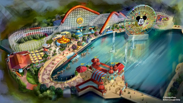 Disneyland California Adventure Park Pixar Pier Artwork