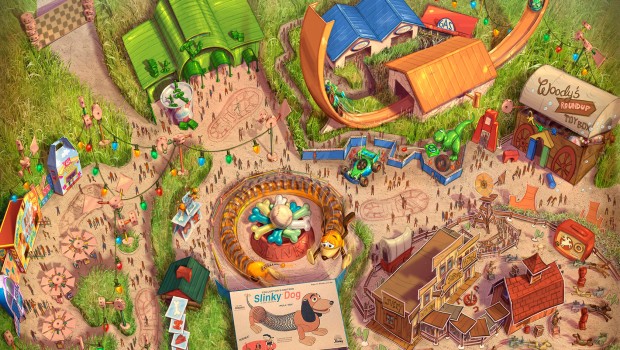 Shanghai Disney: Zeichnung von Toy Story Land