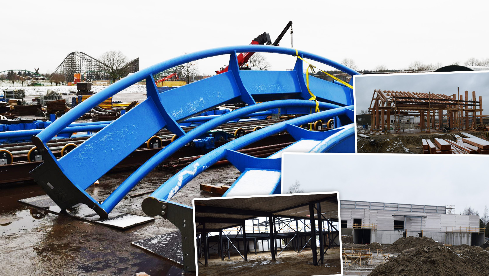 Toverland neue Achterbahn 2018 Wing Coaster Fenix Baustelle