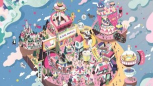 Popcon D Square Indoor-Themenpark Animation Südkorea