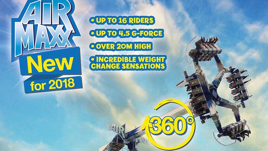 Air Maxx Brean Theme Park 2018 Ankündigung
