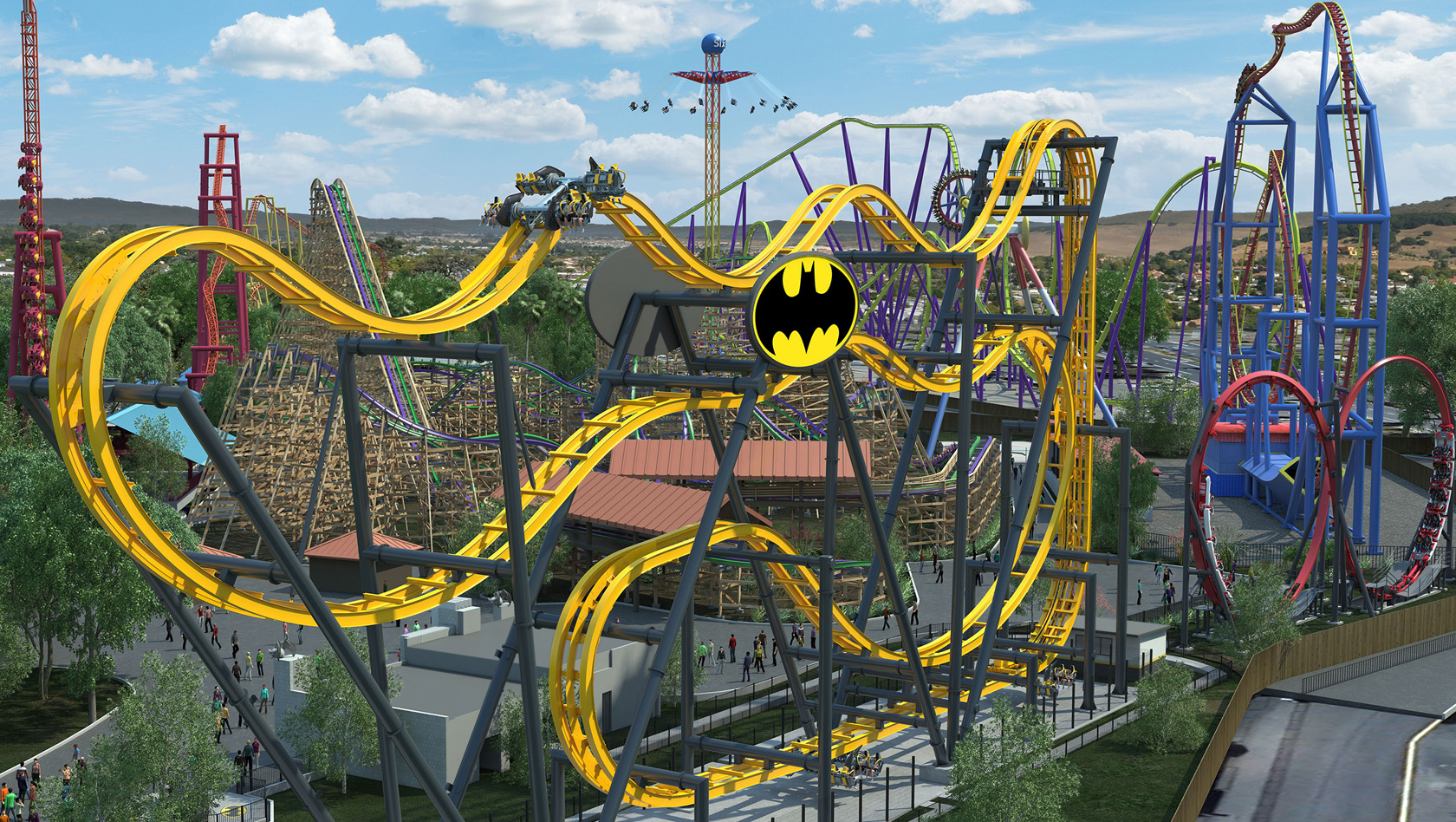 Six Flags Discovery Kingdom 2019 Batman the Ride Ankündigung