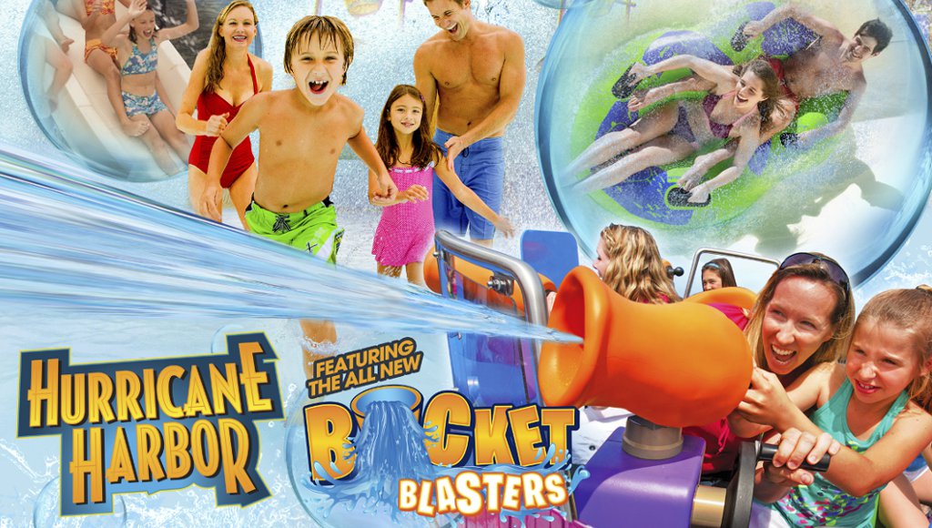 Six Flags Great Escape Bucket Blasters Hurricane Harbor 2019