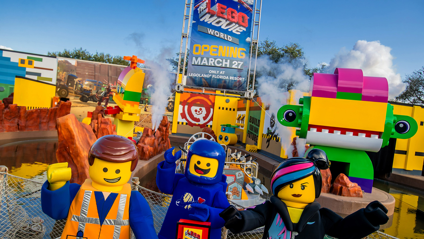 The LEGO Movie World Freizeitpark Eröffnung LEGOLAND Florida